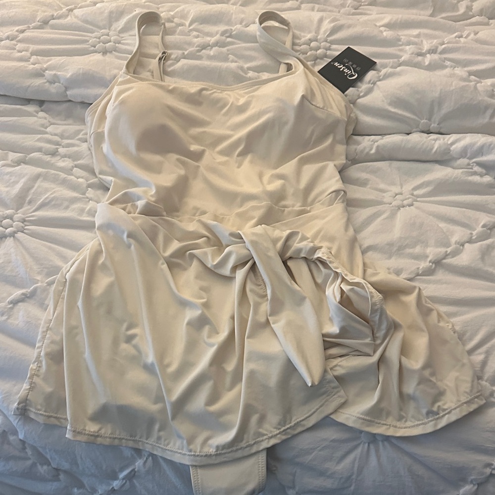 Cream Women's One Piece Swimsuit